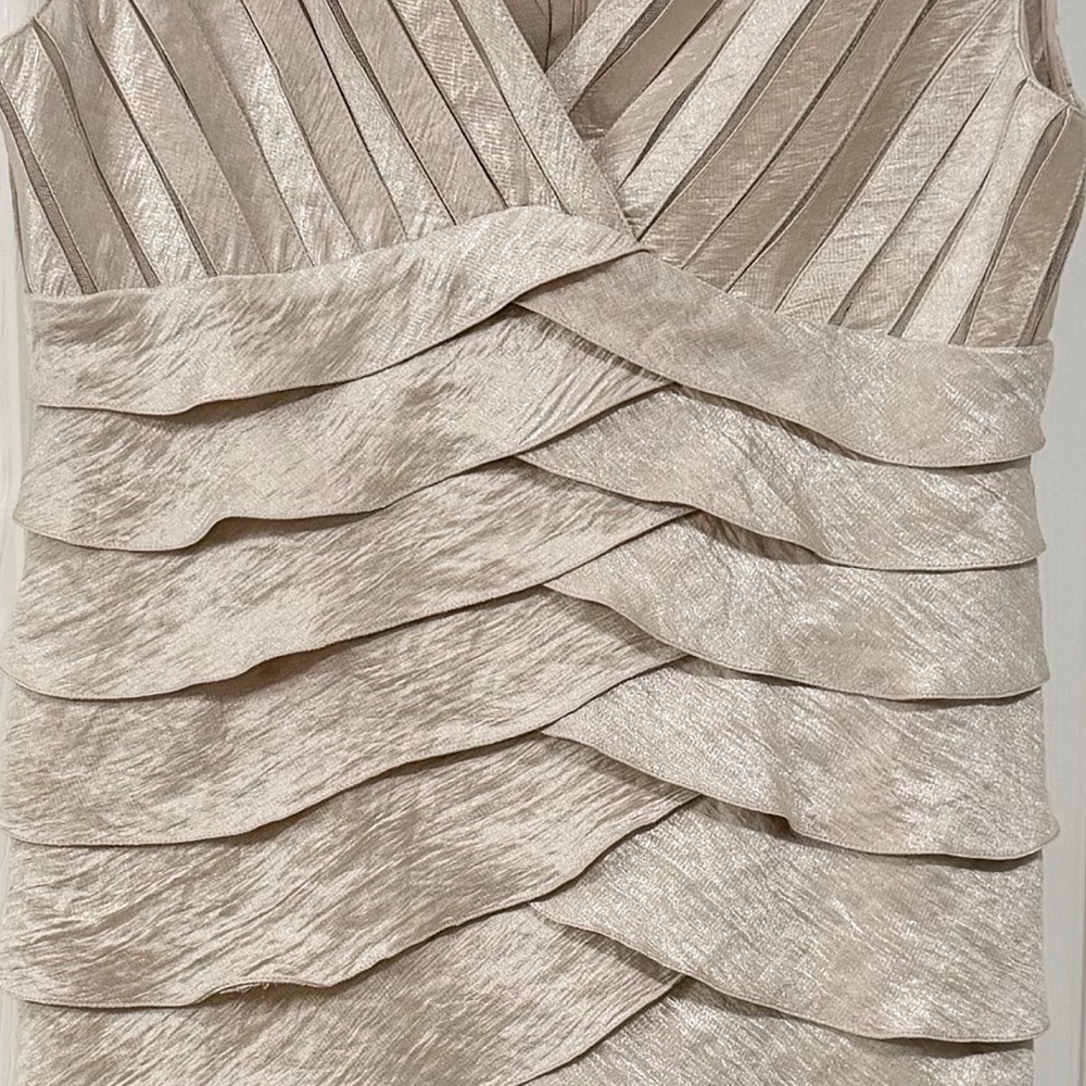 Adrianna Papell Champna Layered Dress Glamorous Wedding Mother of the Bride - Picture 8 of 14